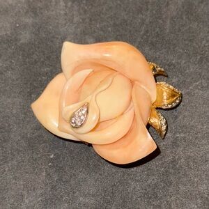 KJL VTG Rose Brooch